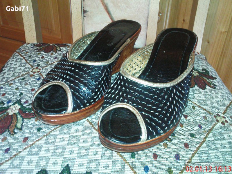 Чехли летни дамски от естествена кожа № 39, 20 лв., снимка 1