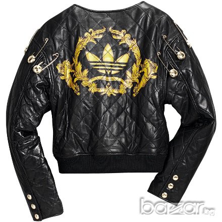 ADIDAS JEREMY SCOTT RIHANNA QUILTED LEATHER JACKET Дамско Кожено Яке size S и L, снимка 1