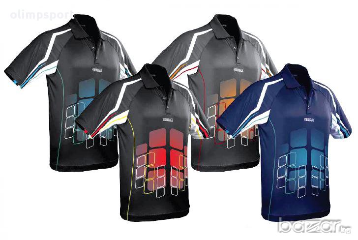 тениска с яка Tibhar CUBE  XXS,XS,S,XL,XXL,3XL нова, снимка 1