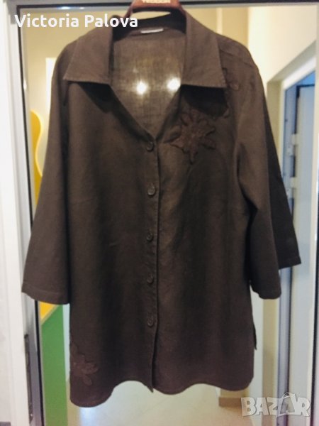 🇩🇪 Блуза стил бохо,лен,Германия, снимка 1