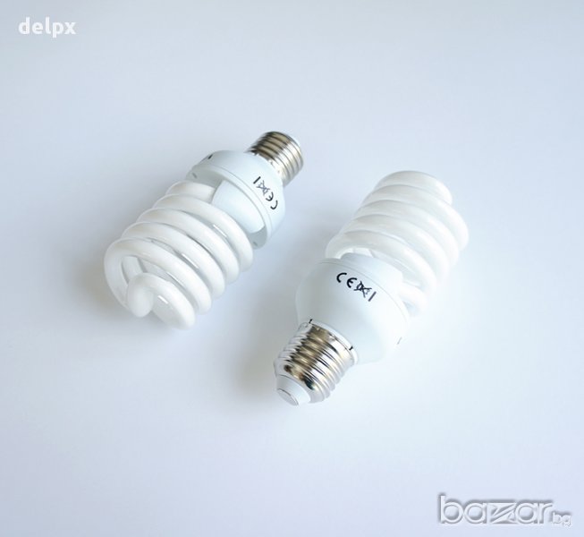 Лампа спирала енергоспестяваща с цокъл E27 220V 25W 2700K, снимка 1