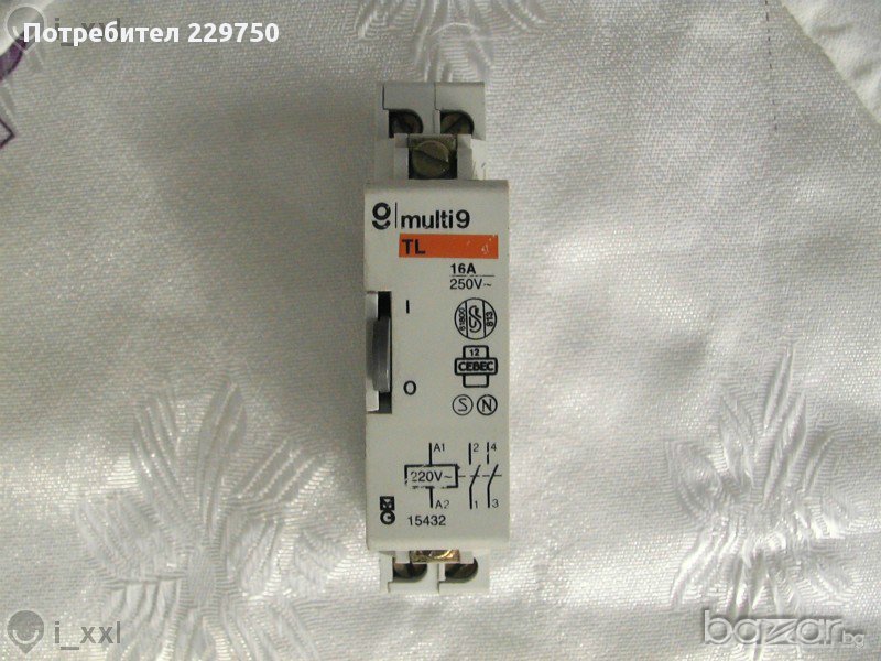 Kонтактор - multi 9 - 220v -16 A, снимка 1