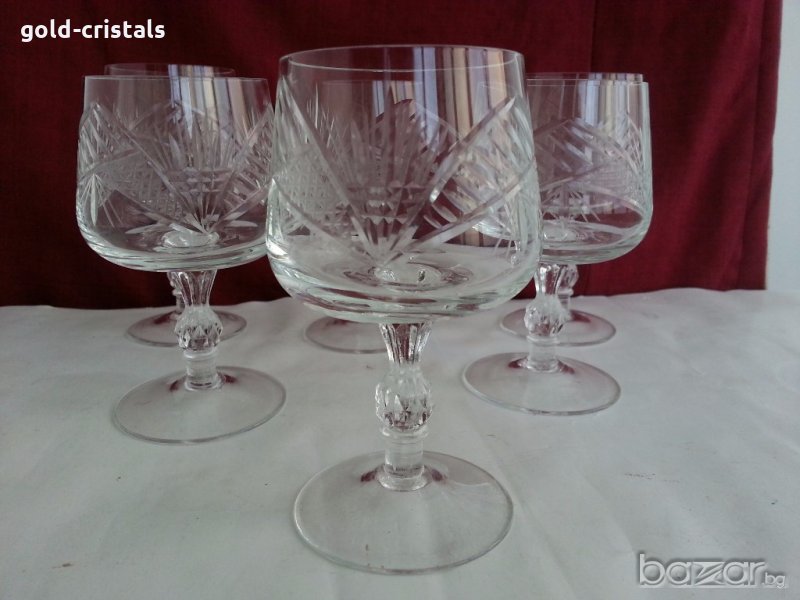 кристални чаши за коняк ракия и др, снимка 1
