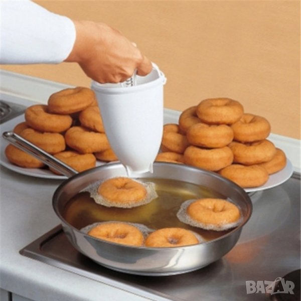 Уред за домашни понички Donut Maker Донът Мейкър ръчен шприц за тесто, снимка 1
