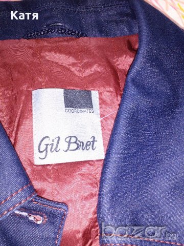 Ново дънково яке, Gil Bret, размер М, синьо, индиго, ватирано, снимка 3 - Якета - 20166687