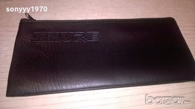 shure-кожен калъф//кеис за микрофон, снимка 3 - Микрофони - 19239311