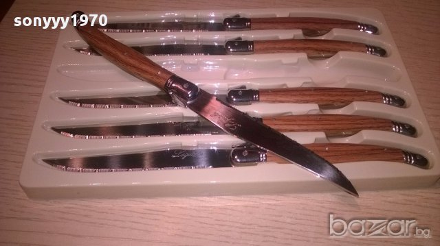 Laguiole-6бр маркови ножа-нови и в опаковка-внос швеицария, снимка 15 - Колекции - 16886694