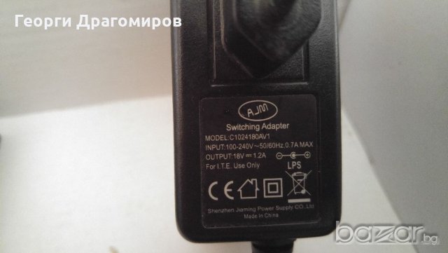 18V 1.2A захранване за Mikrotik, снимка 2 - Кабели и адаптери - 21076858