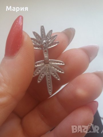 Обеци с перли Сваровски, снимка 3 - Обеци - 20675237