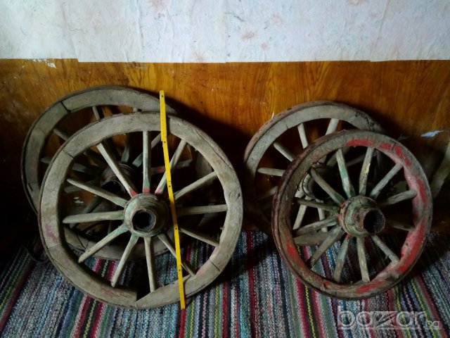 Продавам колела от конска каруца, снимка 1 - Антикварни и старинни предмети - 17876954