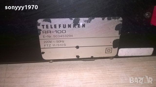telefunken rr100 receiver-внос швеицария, снимка 10 - Ресийвъри, усилватели, смесителни пултове - 23279145