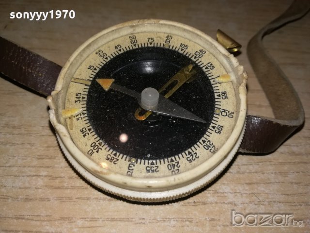 АНТИК-компас-руска ретро колекция с кожена каишка-водомер, снимка 6 - Колекции - 20576322