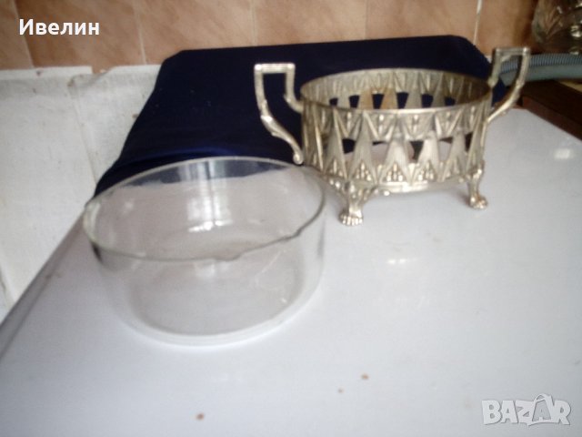 купа,бонбониера арт деко, снимка 3 - Антикварни и старинни предмети - 22065570