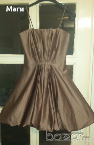 Дамска рокля сатен размер С/М, снимка 2 - Рокли - 15065939