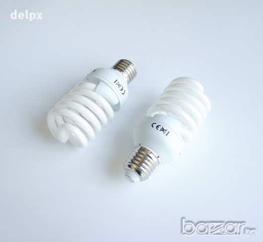 Лампа спирала енергоспестяваща с цокъл E27 220V 25W 2700K, снимка 1 - Крушки - 17441088