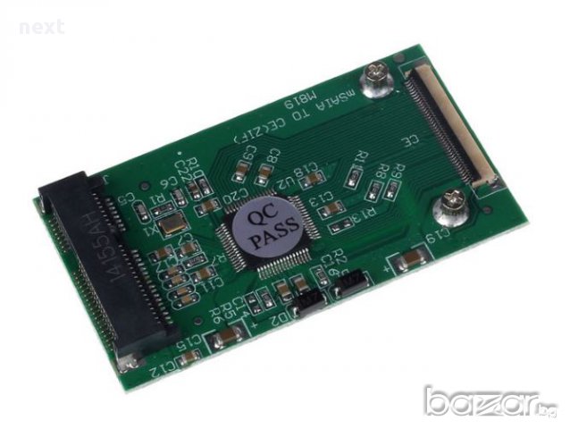 Адаптер mSATA SSD към 40 пинов ZIF, CE + Гаранция, снимка 1 - Кабели и адаптери - 18018854