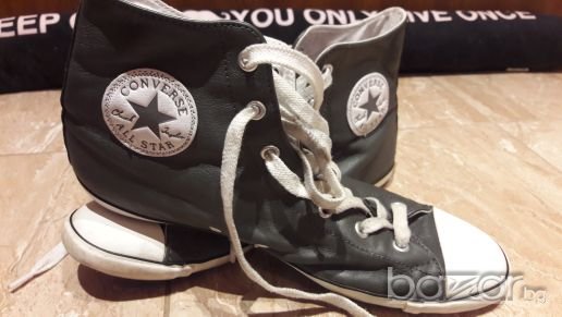 Дамски кожени сиви кецове Converse 40