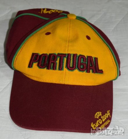 UEFA EURo 2004 Portugal Official Licensed Product шапка с бродерия, снимка 2 - Шапки - 23436869