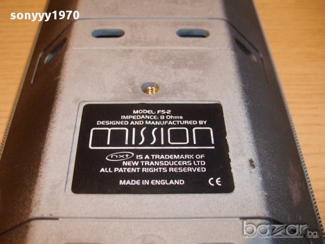 mission fs-2-два броя mission suround speakers 8ohms made in england--внос англия, снимка 10 - Тонколони - 11929483