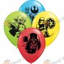 Star Wars Междузвездни войни 4 бр латекс балони балон парти рожден ден , снимка 1 - Надуваеми играчки - 20618884