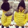 детско яке с лисица жълто Moncler , снимка 1 - Детски якета и елеци - 23508302