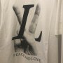 Мъжка блуза LV Louis Vuitton Peace and Love в бяло дълъг ръкав, снимка 4