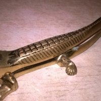 крокодил-17см-мед/месинг-внос испания, снимка 8 - Колекции - 25242723