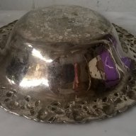 посребрена метална купа, снимка 4 - Антикварни и старинни предмети - 17782165