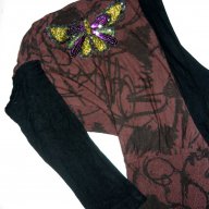 Блуза с пеперуда, снимка 3 - Блузи с дълъг ръкав и пуловери - 13884718