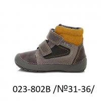 Детски обувки от естествена кожа - D.D.STEP - зимни и водоустойчиви, снимка 2 - Детски боти и ботуши - 23314586
