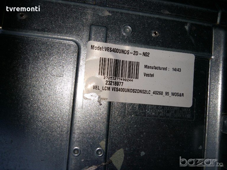LED TV VES400UNDS-2D-N02  LED BACKLIG LED DIOD , снимка 1