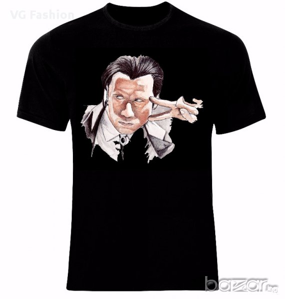 Криминале Pulp Fiction Vincent Vega John Travolta Тениска Мъжка/Дамска S до 2XL, снимка 1