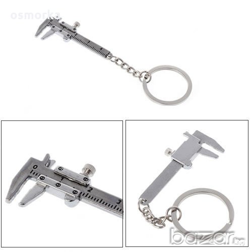 Шублер ключодържател метален 40мм 4см джобен"инструмент" нов, снимка 1