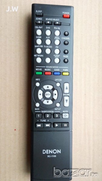 Дистанционно Denon rc-1168 за ресийвъри,усилватели, снимка 1