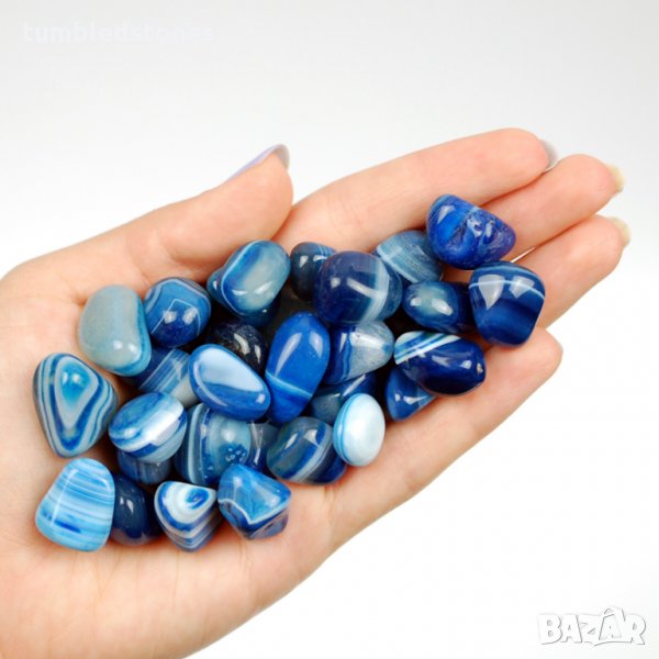 Син ахат 2 см, Син ахат с високо качество, Син ахат, снимка 1