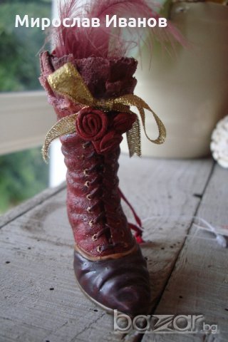 ботуш с перо от Италия, снимка 6 - Подаръци за рожден ден - 21250035