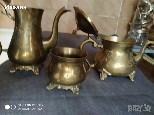 бароков сервиз от бронз, снимка 3 - Антикварни и старинни предмети - 25853105