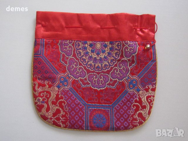 Традиционна торбичка тип пунгия от плат DELL от Монголия-12, снимка 7 - Други - 23441772