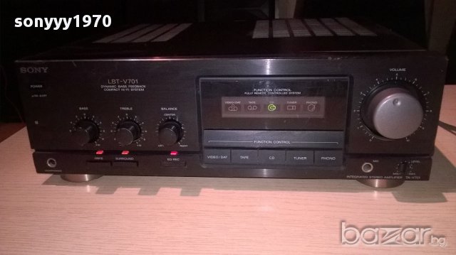 sony ta-v701 stereo amplifier-japan-внос швеицария, снимка 3 - Ресийвъри, усилватели, смесителни пултове - 12616764