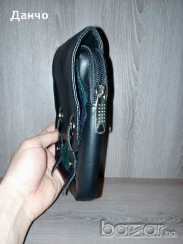 Тактическа кожена чантичка за колан-Нова от мостра!, снимка 4 - Чанти - 21337619