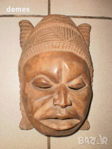  Стара Юруба маска-Нигерия, снимка 3 - Антикварни и старинни предмети - 23590673