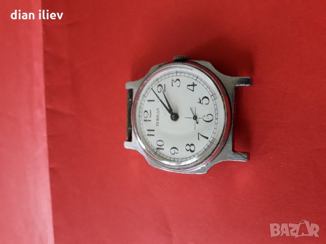 Стар механичен часовник-Победа, снимка 4 - Антикварни и старинни предмети - 25299917