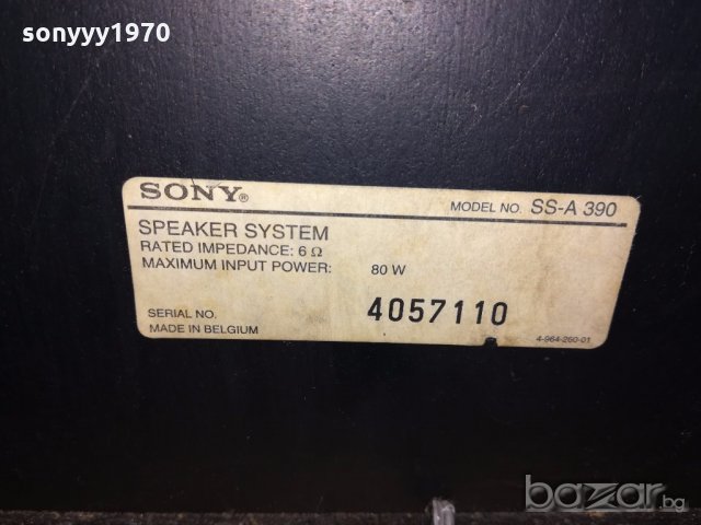 sony ss-a390/2x80w/6ohm-made in belgium-внос швеицария, снимка 18 - Тонколони - 20142514