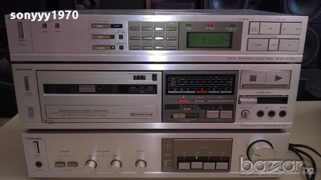 Toshiba tuner+deck+amplifier-внос швеицария, снимка 4 - Ресийвъри, усилватели, смесителни пултове - 13277037
