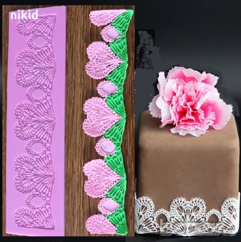 Забодени сърца дантела борд силиконов молд форма за украса торта с фондан шоколад гъмпейст