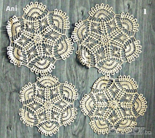 Ръчно плетени декоративни карета на една кука , снимка 2 - Декорация за дома - 15784628