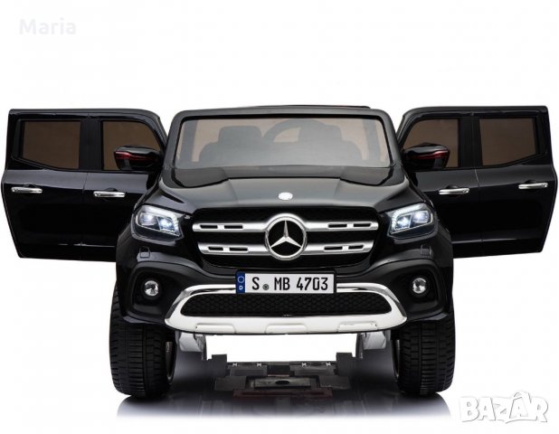 Двуместен акумул.джип MERCEDES X-CLASS, МР4, снимка 1 - Детски велосипеди, триколки и коли - 23671353