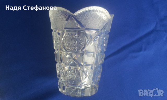 Две кристални вази различни, снимка 5 - Вази - 25563166
