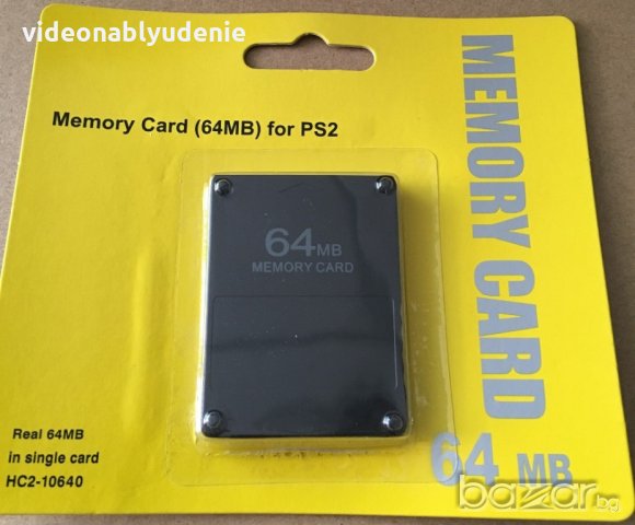 Мемори Карта за Playstation PS2 или PS Slim 64MB или 128MB за PS2 или PS Slim, снимка 2 - Аксесоари - 20579698