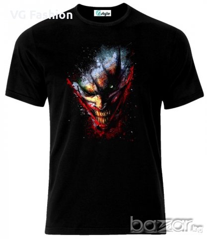 Мъжка тениска Batman Inspired The Dark Knight Comics Joker, снимка 1 - Тениски - 21435340